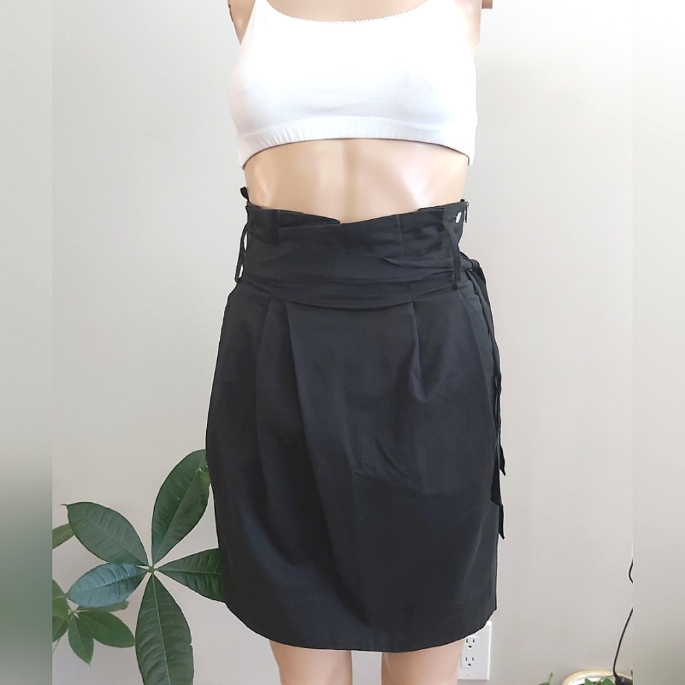 Aritzia Black High-Waist Pencil Skirt